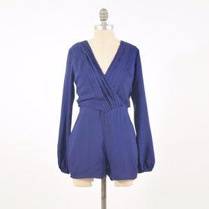 Ark & Co Peasant Sleeve Open-Back Romper
